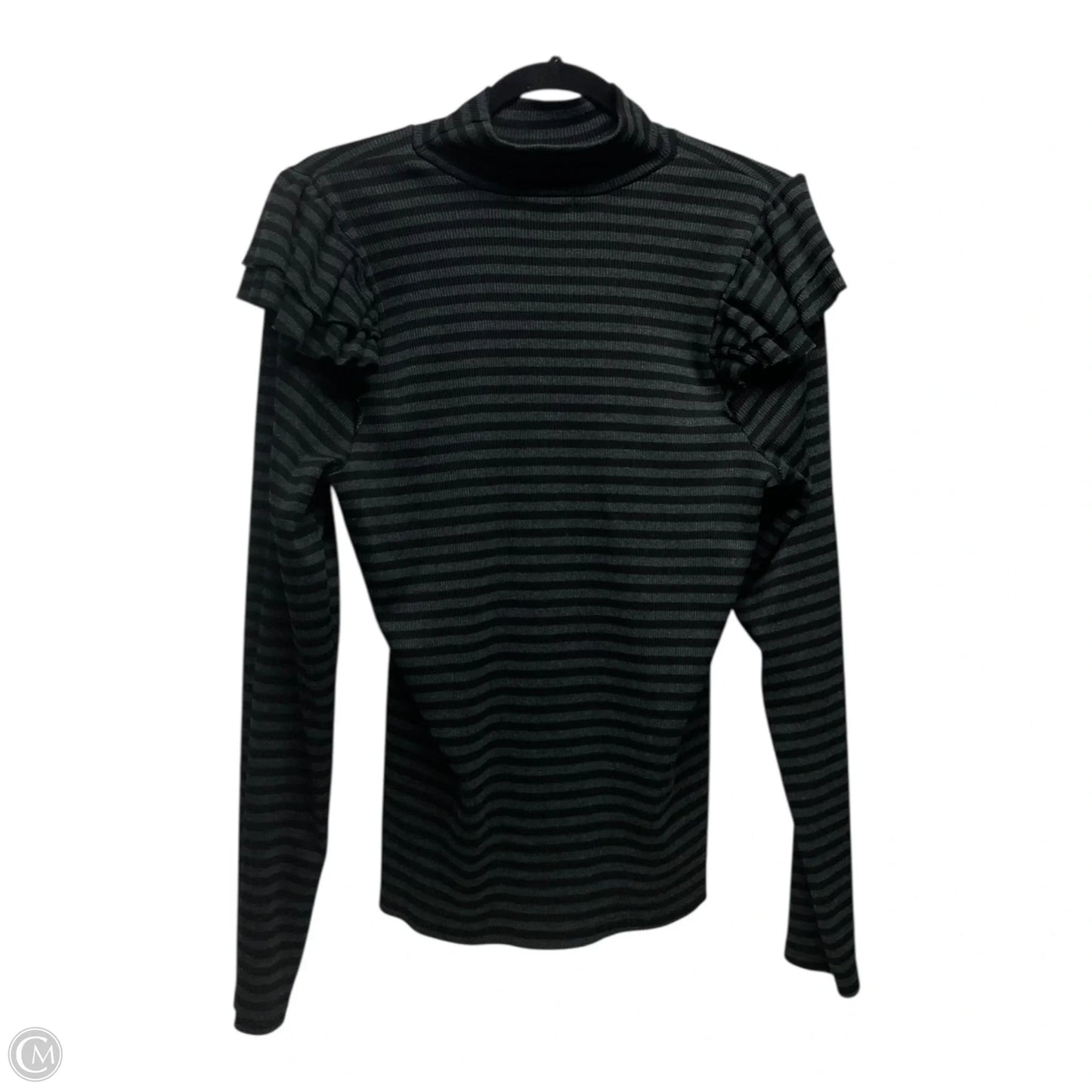 Top Long Sleeve By T.la In Black & Grey, Size: Xl