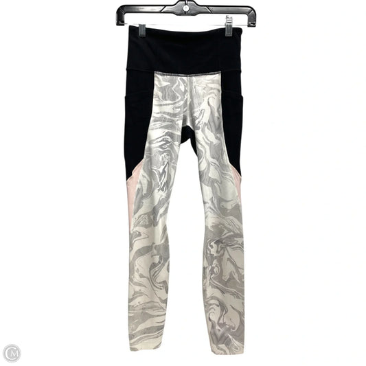Athletic Leggings By Athleta In Black & White, Size: Xs
