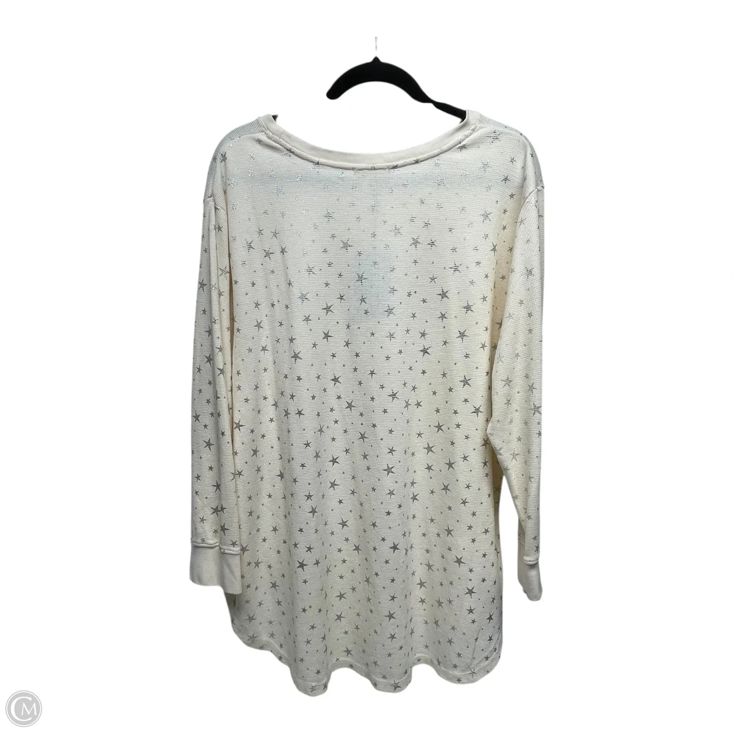 Top Long Sleeve By Jane And Delancey In Cream, Size: 1x
