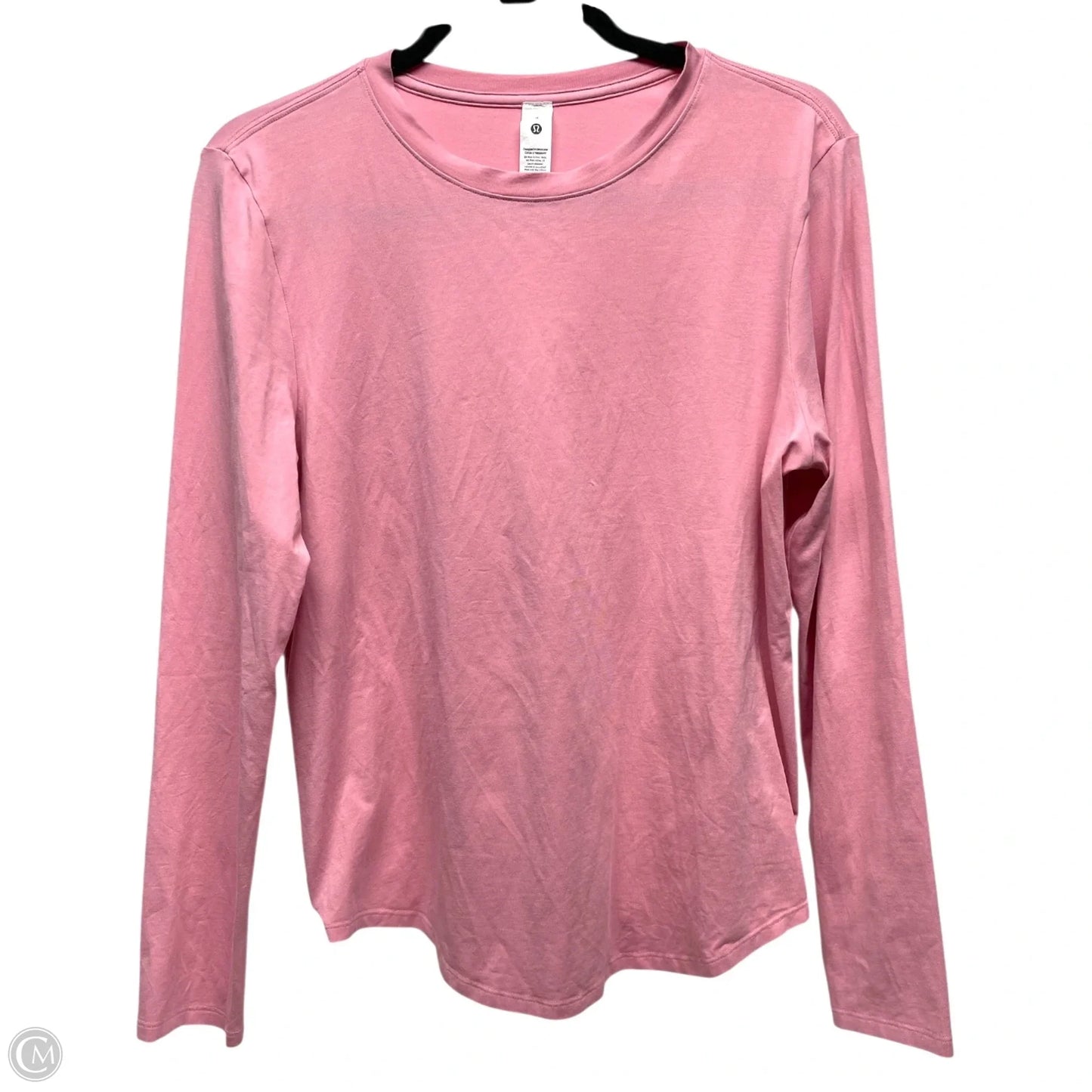 Athletic Top Long Sleeve Crewneck By Lululemon In Pink, Size: 8