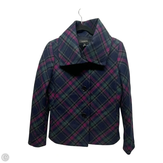 Jacket Other By Talbots In Plaid Pattern, Size: 6