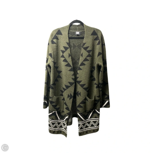 Sweater Cardigan Designer By Frye In Green, Size: Xl
