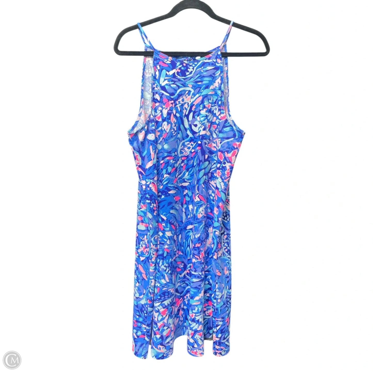 Dress Designer By Lilly Pulitzer In Blue & White, Size: L