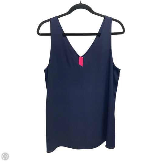 Top Sleeveless Designer By Lilly Pulitzer In Blue, Size: L