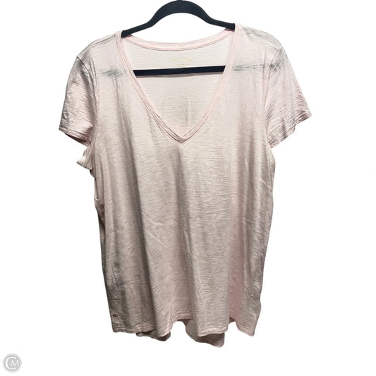 Top Short Sleeve Designer By Lilly Pulitzer In Pink, Size: L