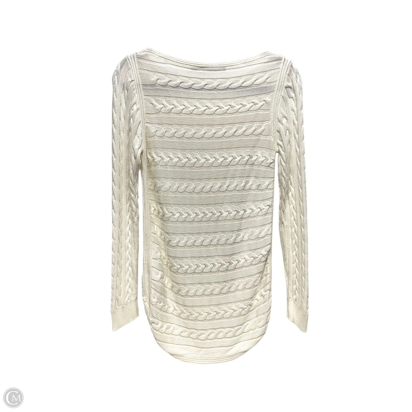Sweater By Lauren By Ralph Lauren In White, Size: M
