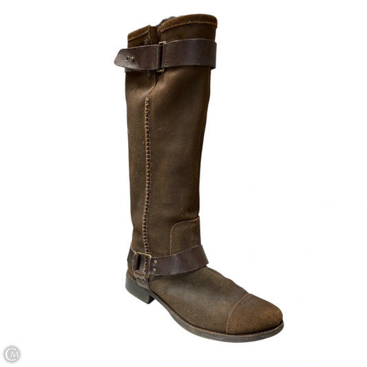 Boots Designer By Ugg In Brown, Size: 9.5
