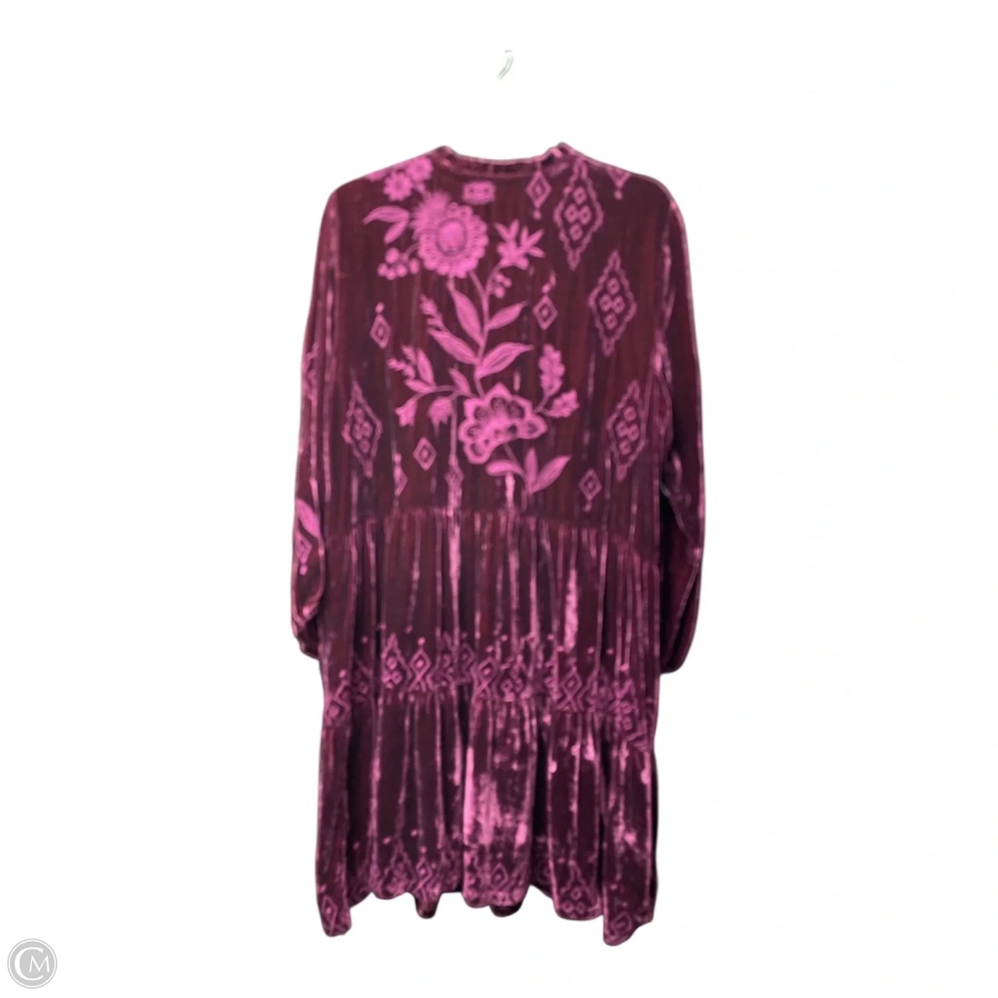 Dress Casual Short By Johnny Was In Purple, Size: L