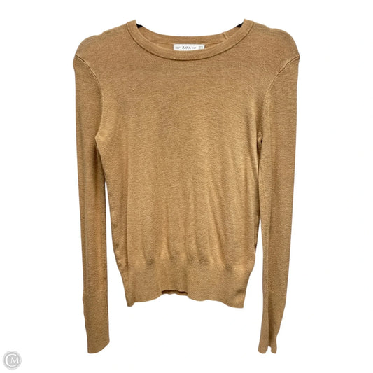 Sweater By Zara In Tan, Size: S