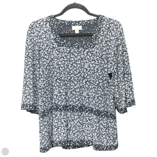 Top Long Sleeve By J. Jill In Blue, Size: Xsp