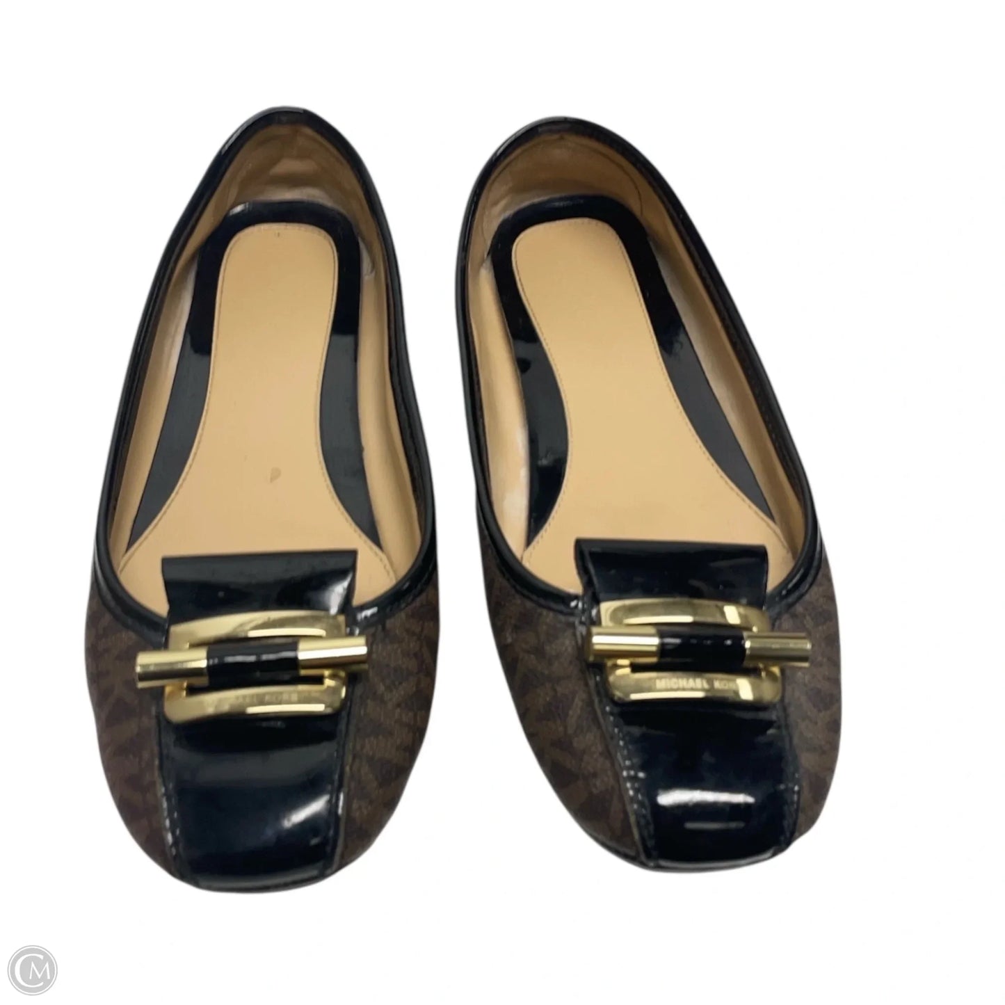 Shoes Flats By Michael By Michael Kors In Black & Brown, Size: 7