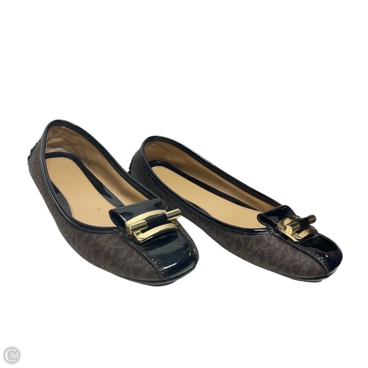 Shoes Flats By Michael By Michael Kors In Black & Brown, Size: 7