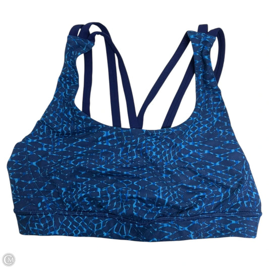 Athletic Bra By Lululemon In Blue, Size: S