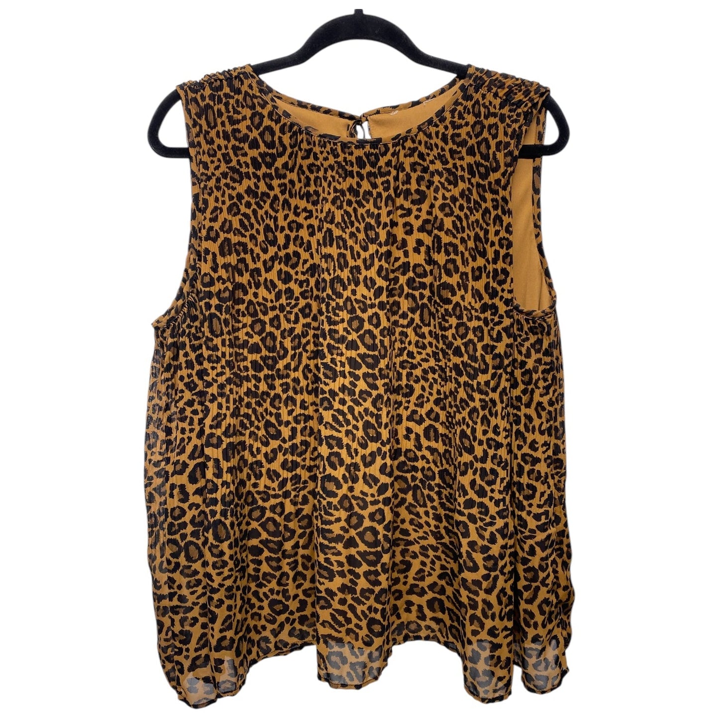 Top Sleeveless By Clothes Mentor In Animal Print, Size: 2x