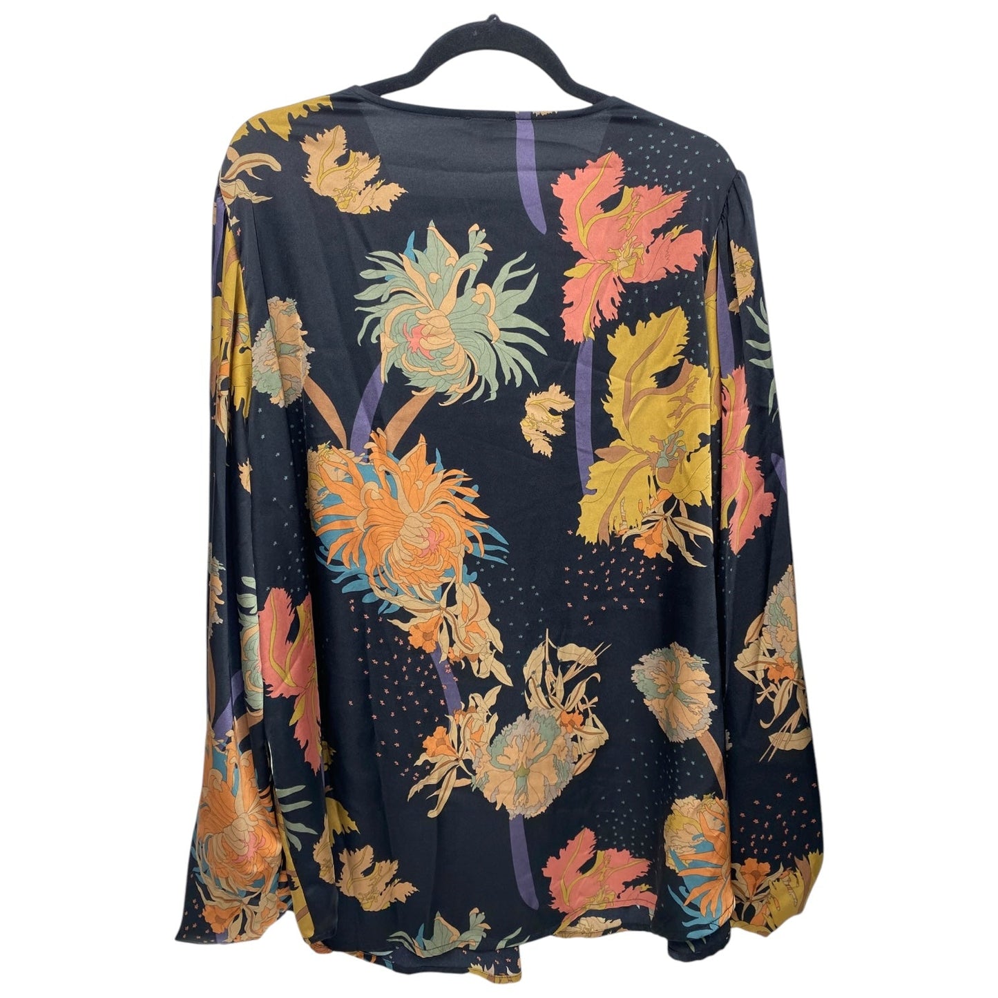 Top Long Sleeve By Jodifl In Floral Print, Size: 2x