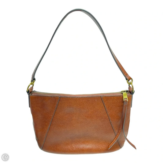 Handbag Leather By Fossil, Size: Small