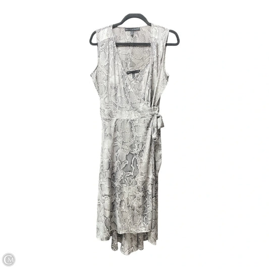 Dress Casual Midi By White House Black Market In Snakeskin Print, Size: 4