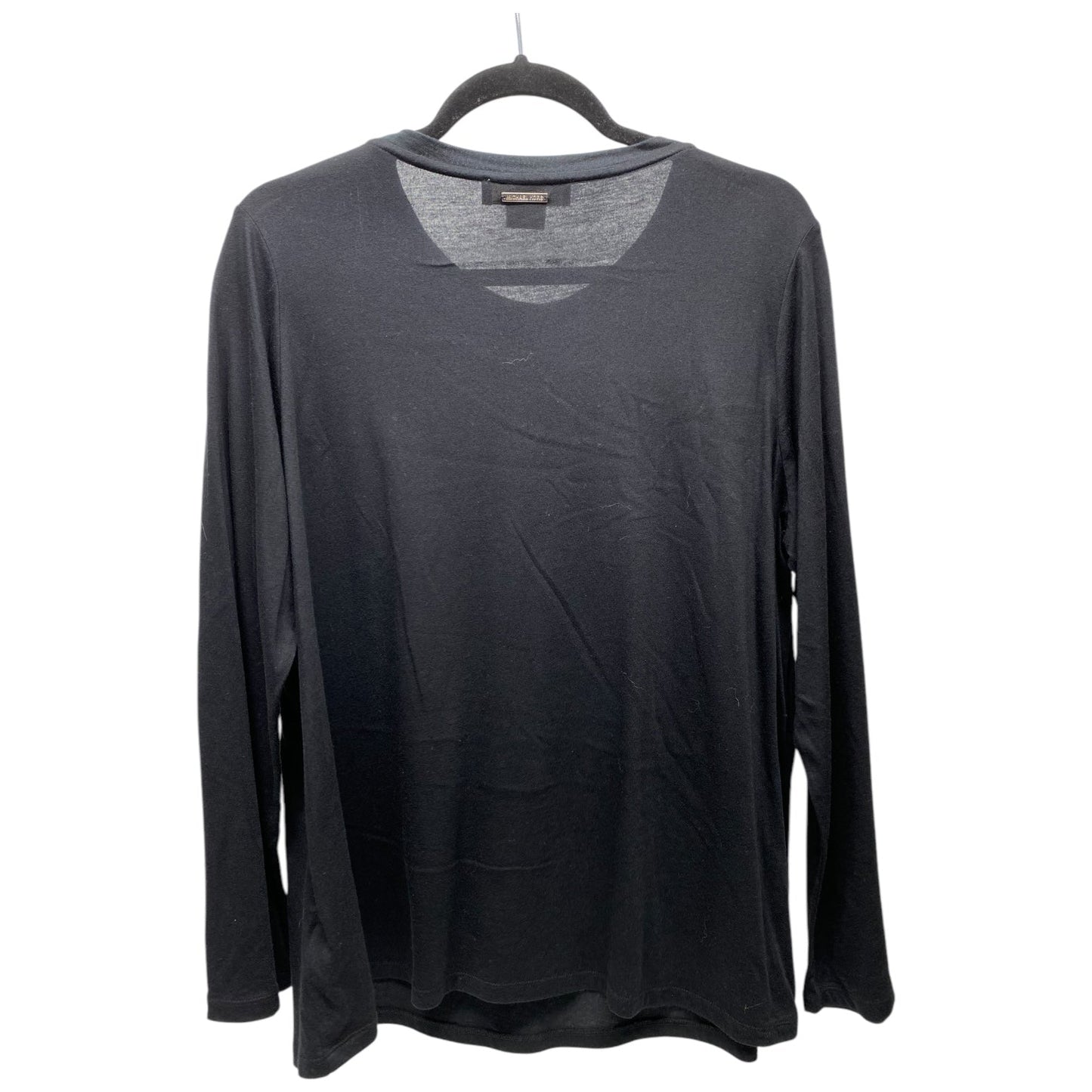 Top Long Sleeve By Michael By Michael Kors In Black, Size: 1x