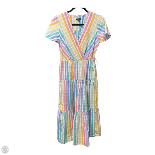 Dress Casual Midi By J. Crew In Multi-colored, Size: 2