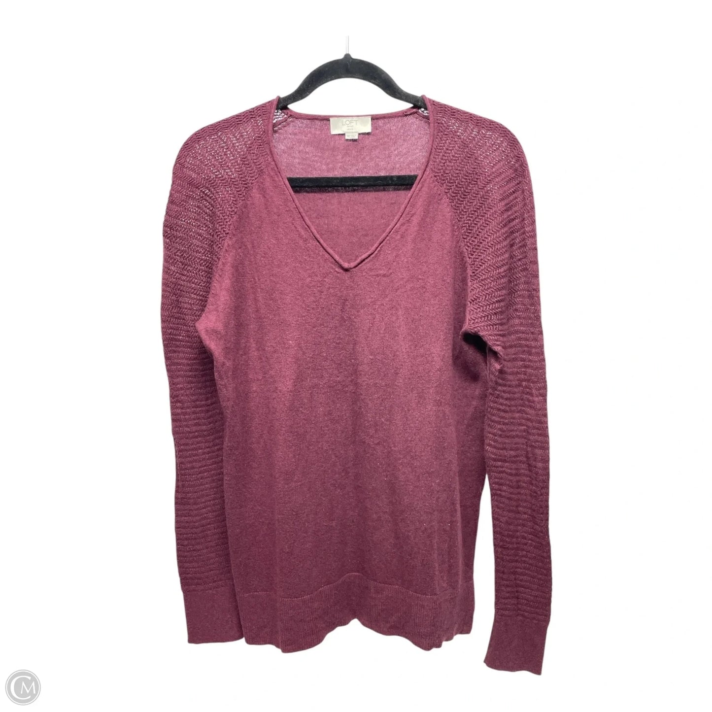 Top Long Sleeve By Loft In Red, Size: Mp