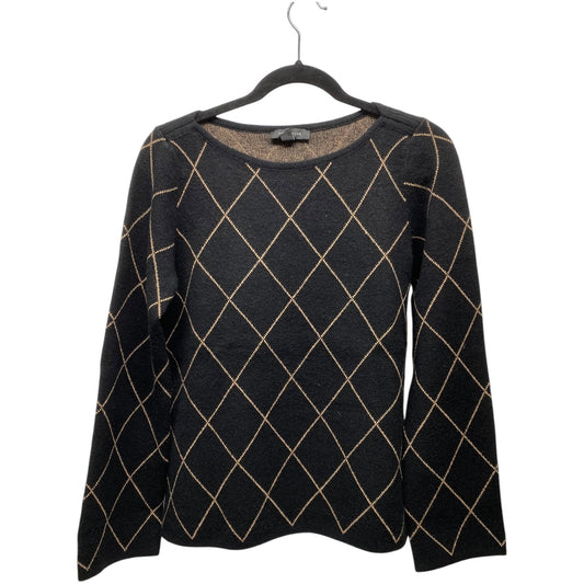 Sweater By Ann Taylor In Black & Cream, Size: S