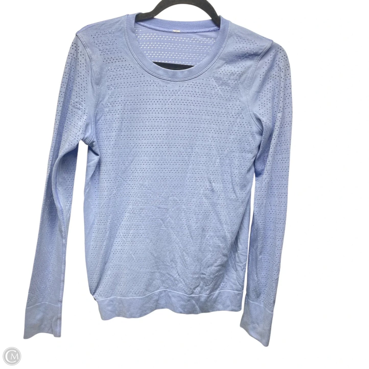 Athletic Top Long Sleeve Crewneck By Lululemon In Blue, Size: Xs