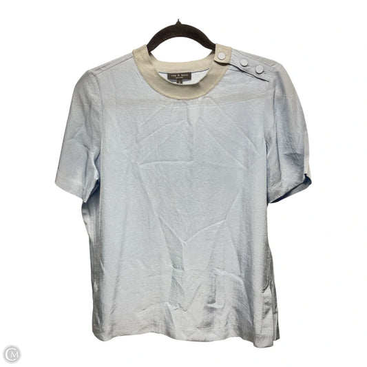 Top Short Sleeve By Rag And Bone In Blue, Size: Sp