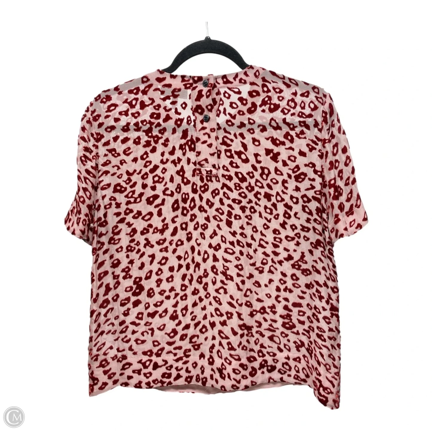 Top Short Sleeve By Rag And Bone In Pink & Red, Size: M