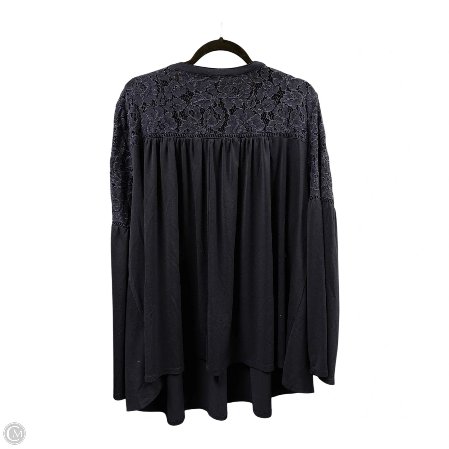 Top Long Sleeve By Lane Bryant In Blue, Size: 4x