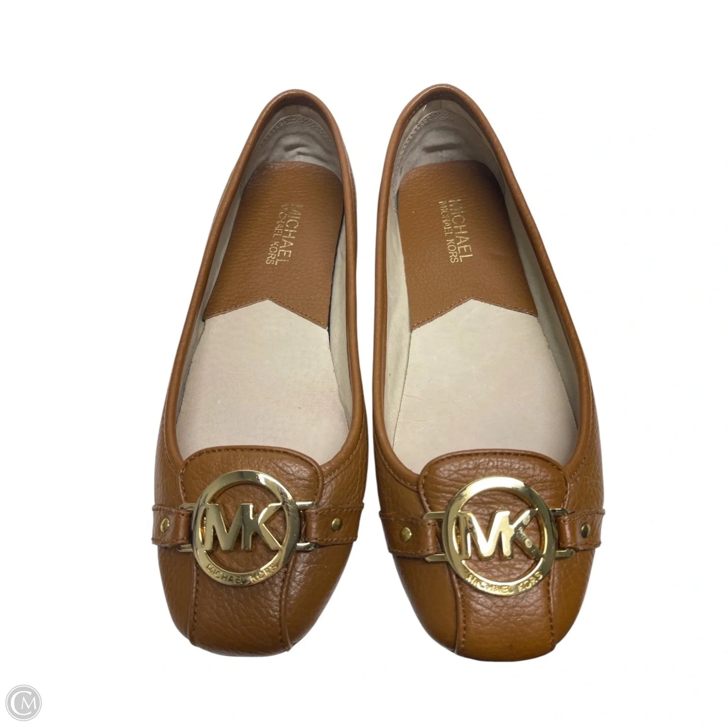 Shoes Flats By Michael By Michael Kors In Brown & Gold, Size: 7.5