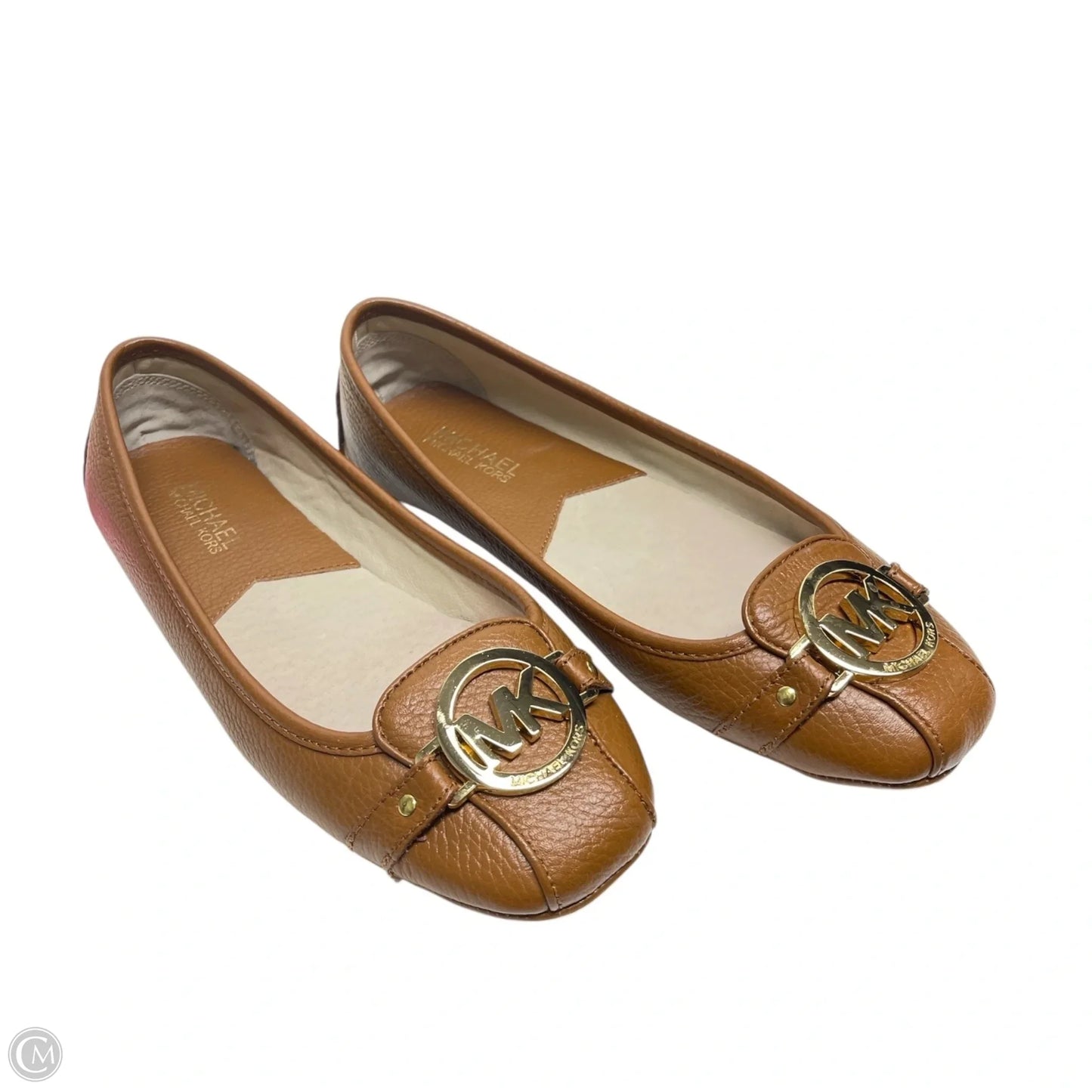 Shoes Flats By Michael By Michael Kors In Brown & Gold, Size: 7.5