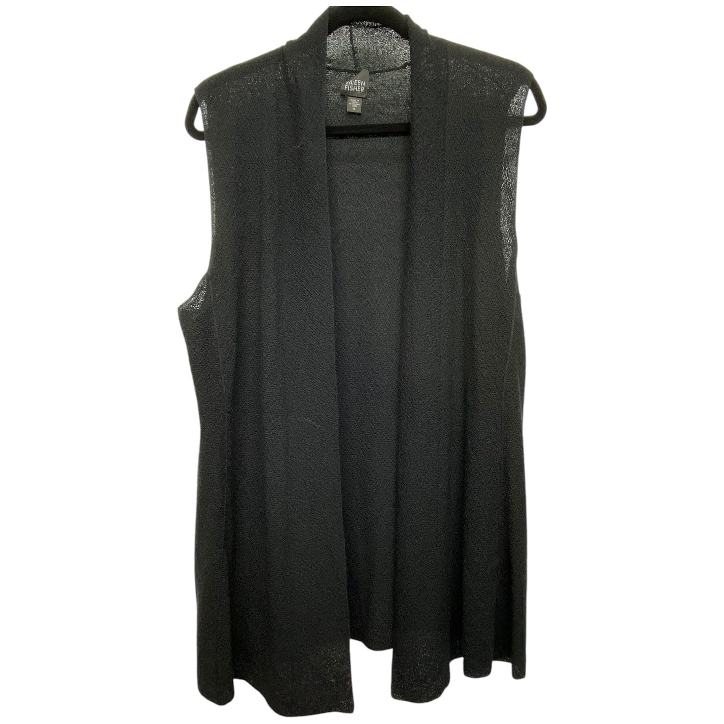 Cardigan By Eileen Fisher In Black, Size: Xl