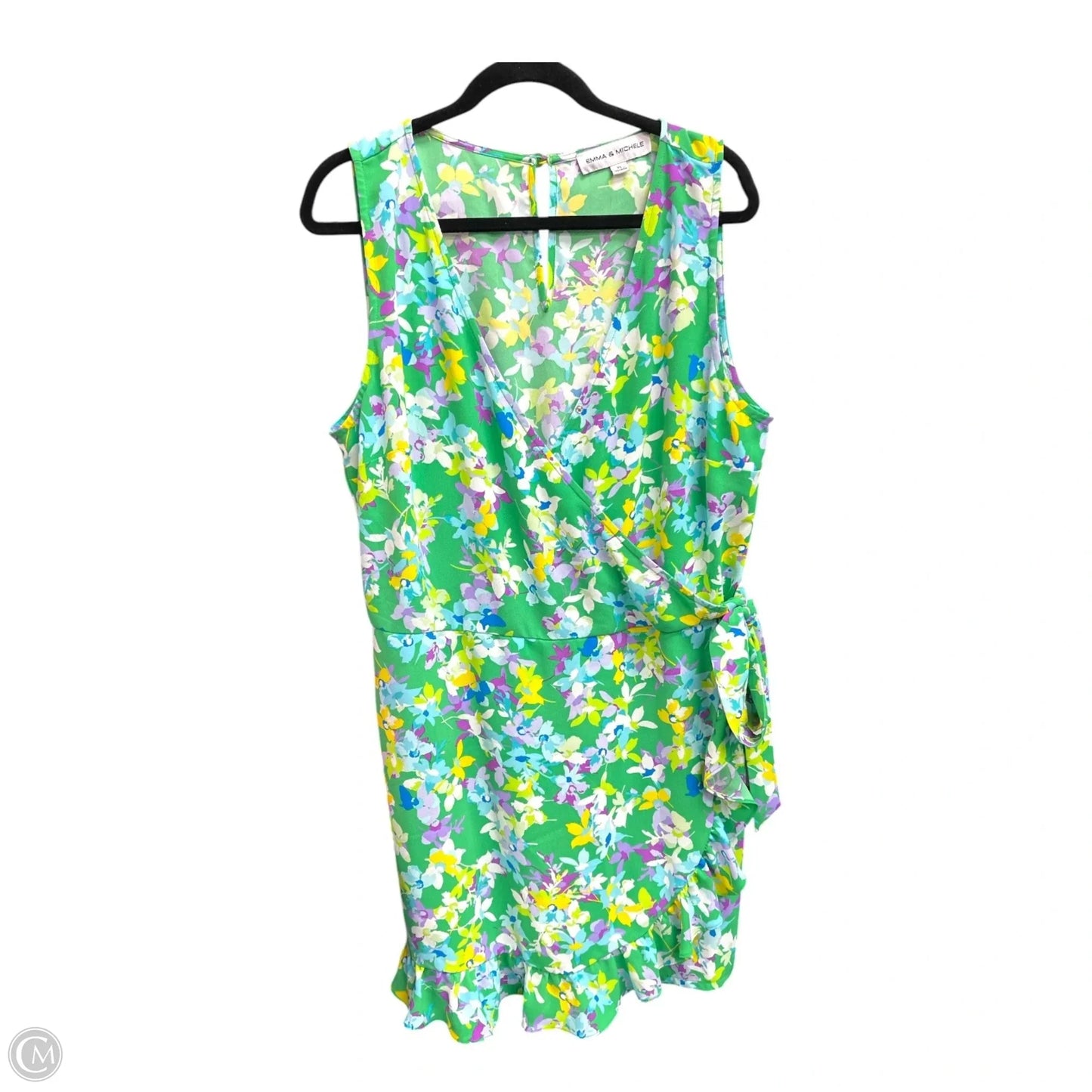 Dress Casual Short By Emma And Michele In Floral Print, Size: Xl
