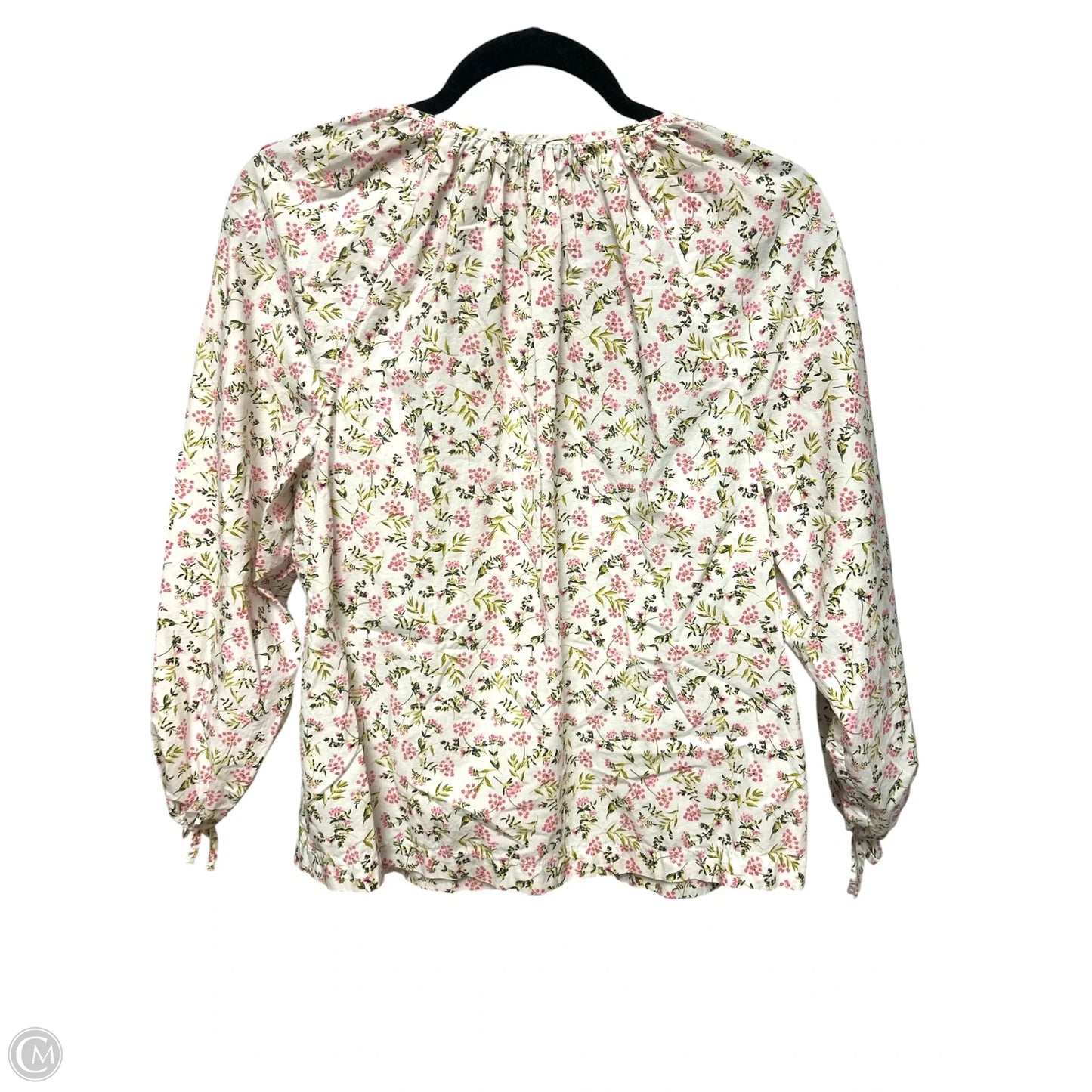 Top Long Sleeve By J. Crew In Floral Print, Size: S
