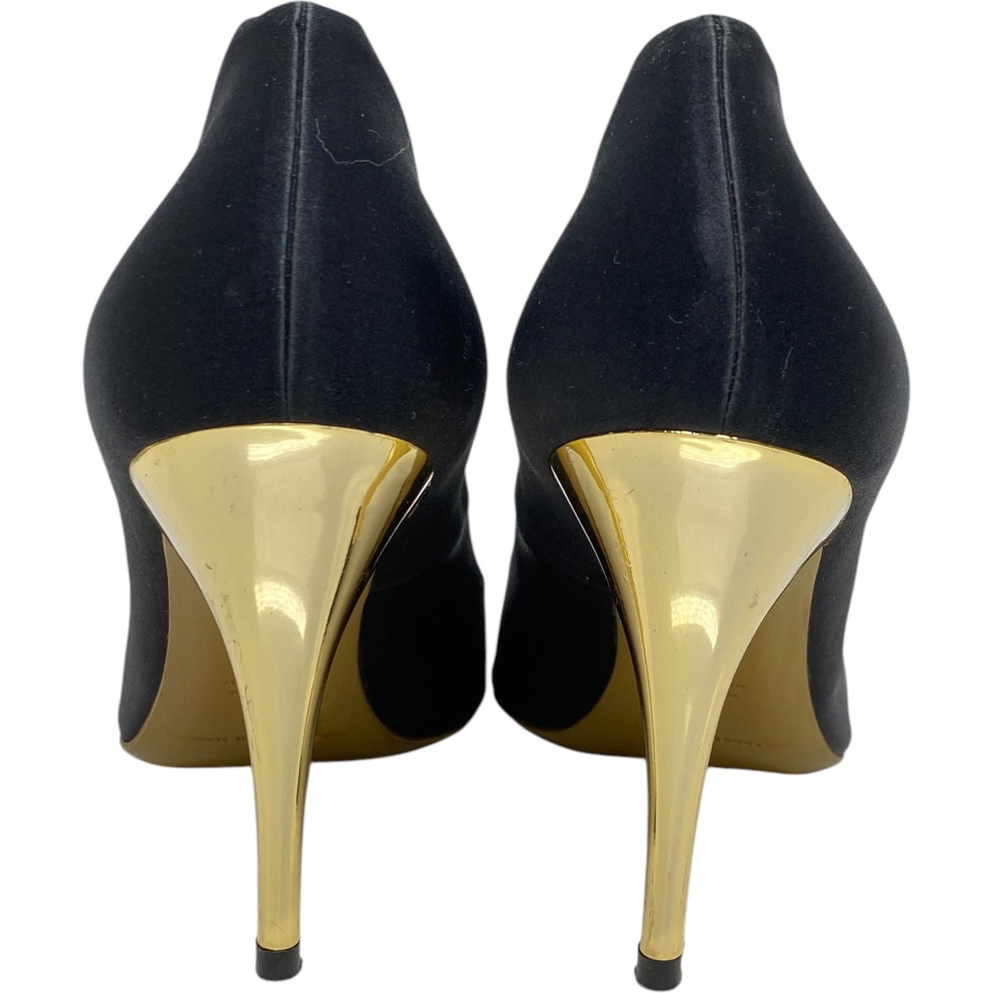 Shoes Heels Stiletto By Clothes Mentor In Black & Gold, Size: 5.5