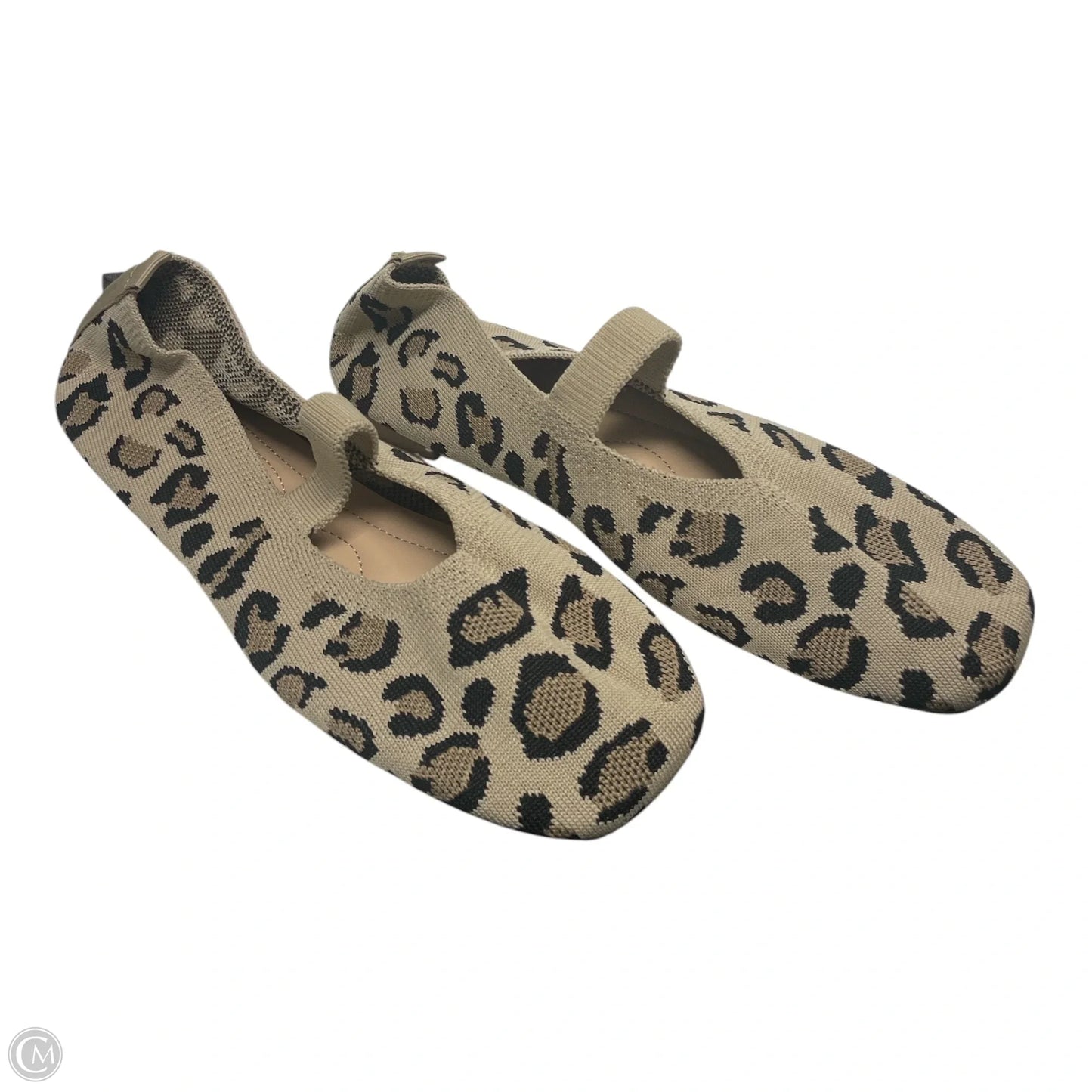 Shoes Flats By Clothes Mentor In Animal Print, Size: 10.5