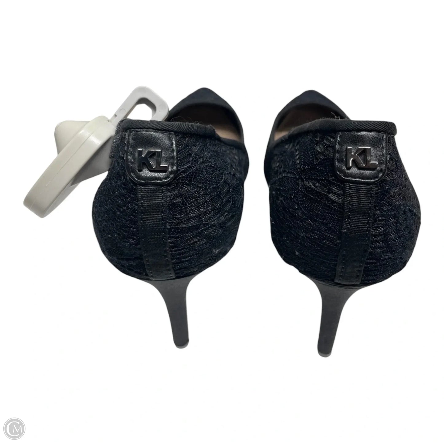 Shoes Designer By Karl Lagerfeld In Black, Size: 8.5