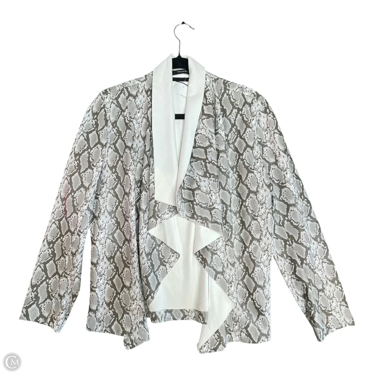 Blazer By Tahari In Snakeskin Print, Size: M