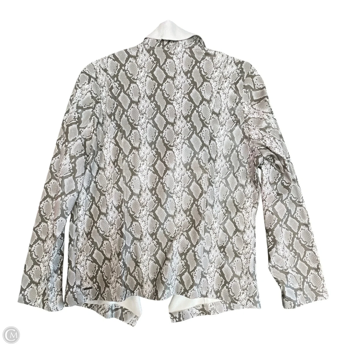 Blazer By Tahari In Snakeskin Print, Size: M