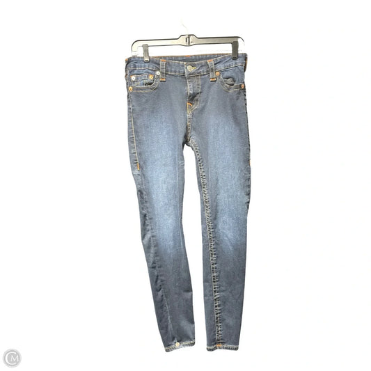 Jeans Skinny By True Religion In Blue, Size: 12