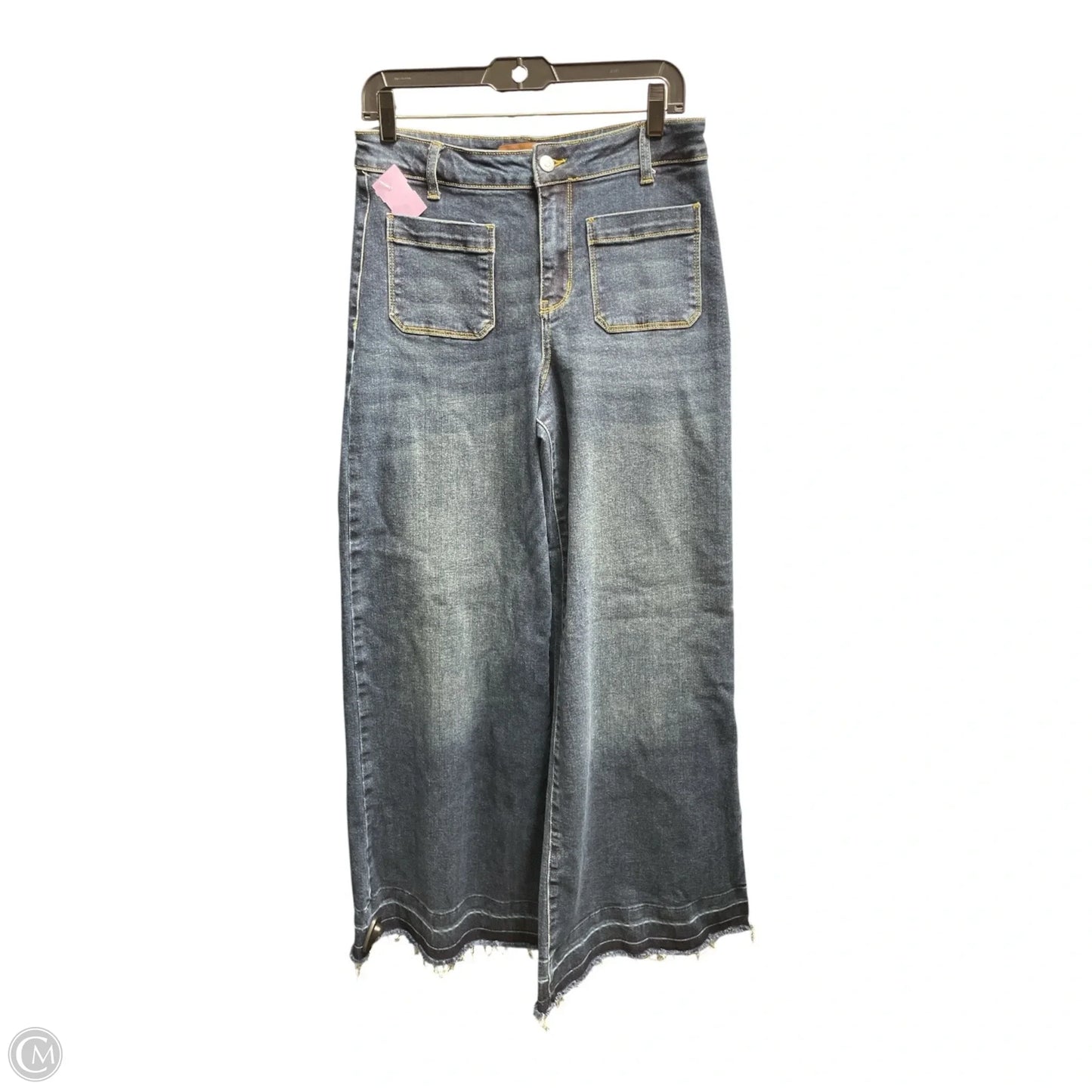 Jeans Wide Leg By Judy Blue In Blue, Size: 8