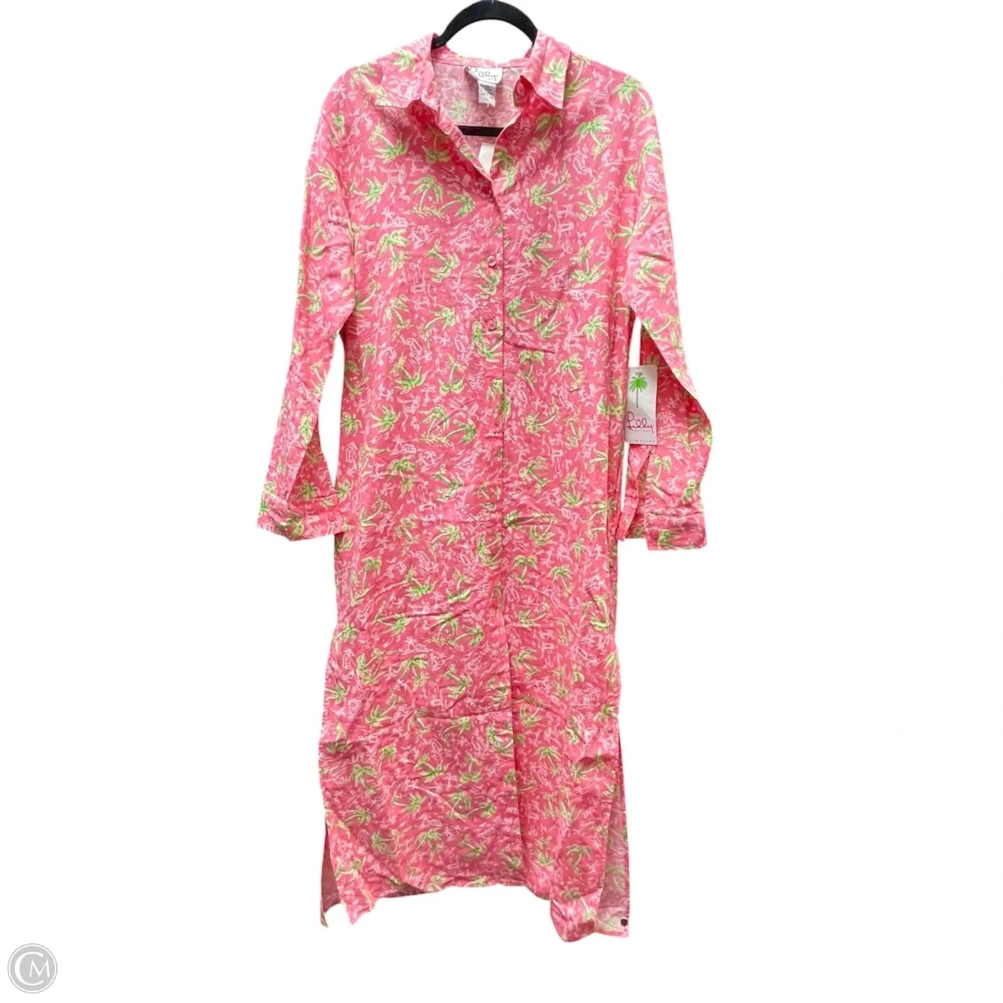 Dress Casual Maxi By Lilly Pulitzer In Green & Orange, Size: S
