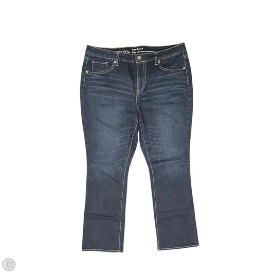 Jeans Boot Cut By Merona In Blue, Size: 14