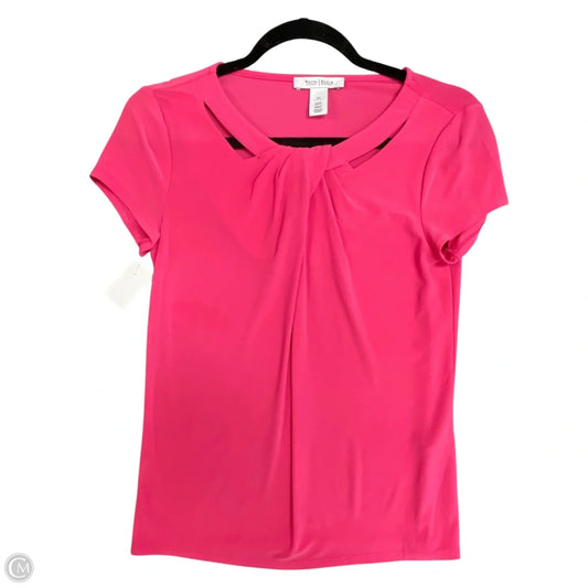 Top Short Sleeve By White House Black Market In Pink, Size: Xs