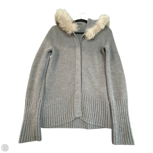 Sweater Cardigan By Elie Tahari In Grey, Size: S