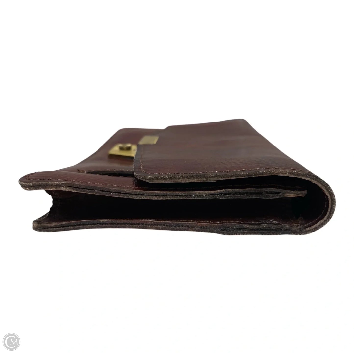 Clutch Leather By Clothes Mentor, Size: Medium