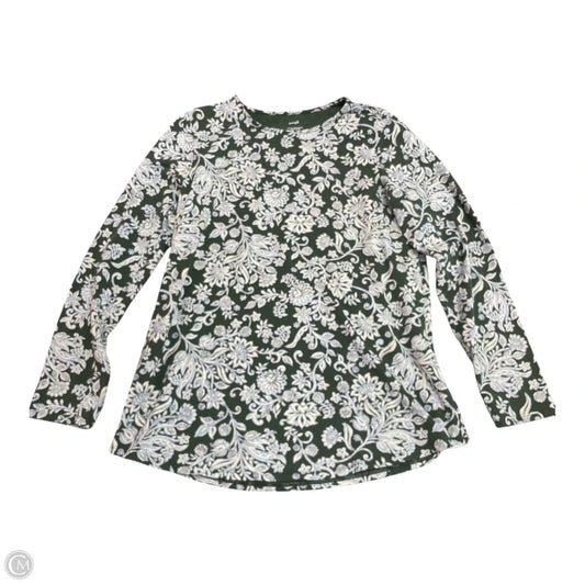 Top Long Sleeve By Pure Jill In Blue & Green, Size: S