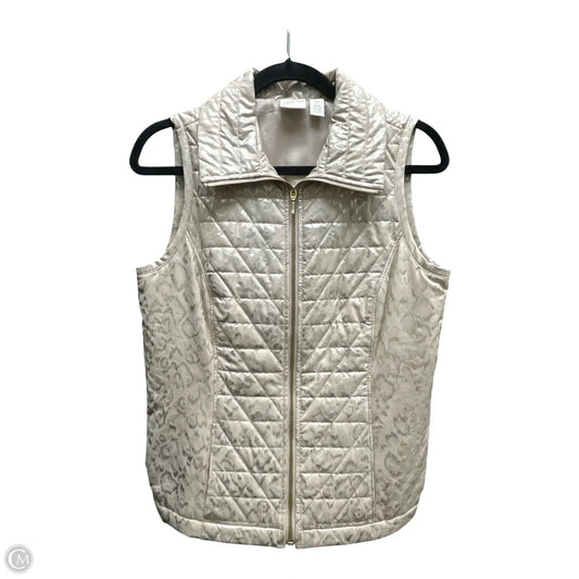Vest Puffer & Quilted By Zenergy By Chicos In Grey, Size: S