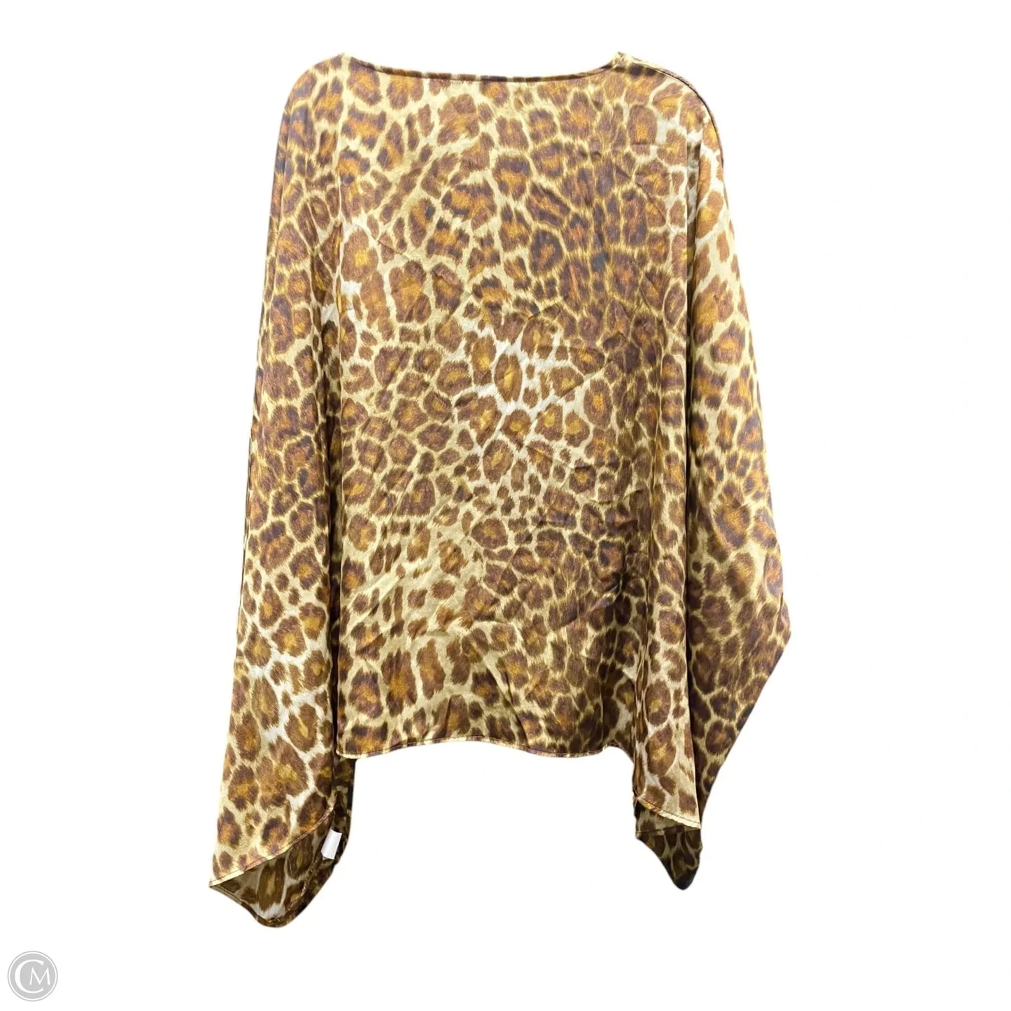 Top Short Sleeve By Oddi In Animal Print, Size: 1x
