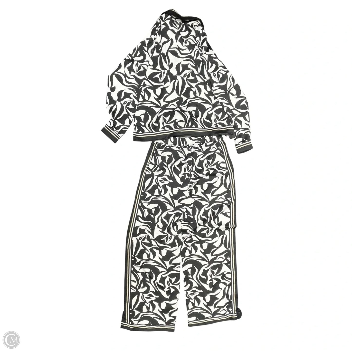 Pants Set 2pc By Loft In Black & White, Size: S